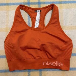 Oiselle Orange Sports Bra